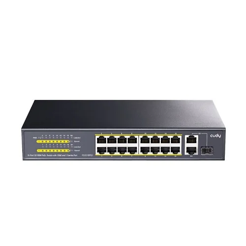 Cudy 16+2 Uplink 1 SFP Port PoE Switch (FS1018PS1)